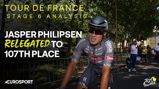 Tour De France Stage 6 Analysis Jasper Philipsen Relegated To 107Th Place In Sprint At Stage 6