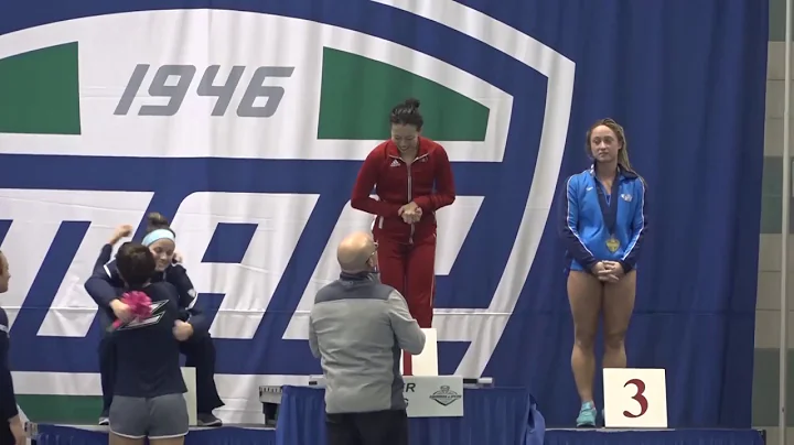 Miami University diver Pei Lin at MAC Championship...
