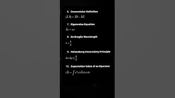 Quantum mechanics formula sheet -2 #physicsshorts #csirnetphysics #shorts
