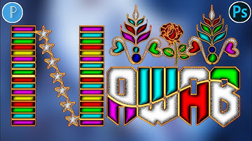 multi color Glass font dp editing | how to make multi color glass font | #multicolorglassfontskp