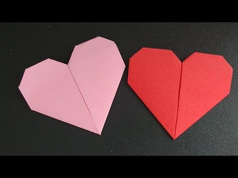 How to make origami hearts