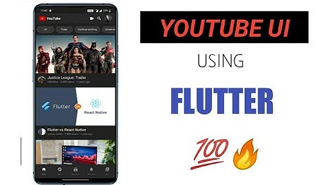 YouTube UI Clone made using Flutter!! 💯