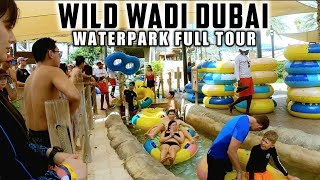 [4K] Dubai WILD WADI WATERPARK Rides & Attractions! Summer 2022 Full Tour!