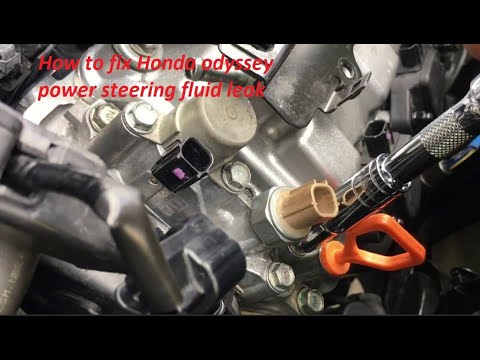 How to fix Honda odyssey power steering fluid leak - YouTube