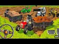 Drive Jcb,Dumper 🌋, Holland tractor🚜 and JONDHER 🚜 Tractor Uploading(मिट्टी) mitti #tractor #gaming