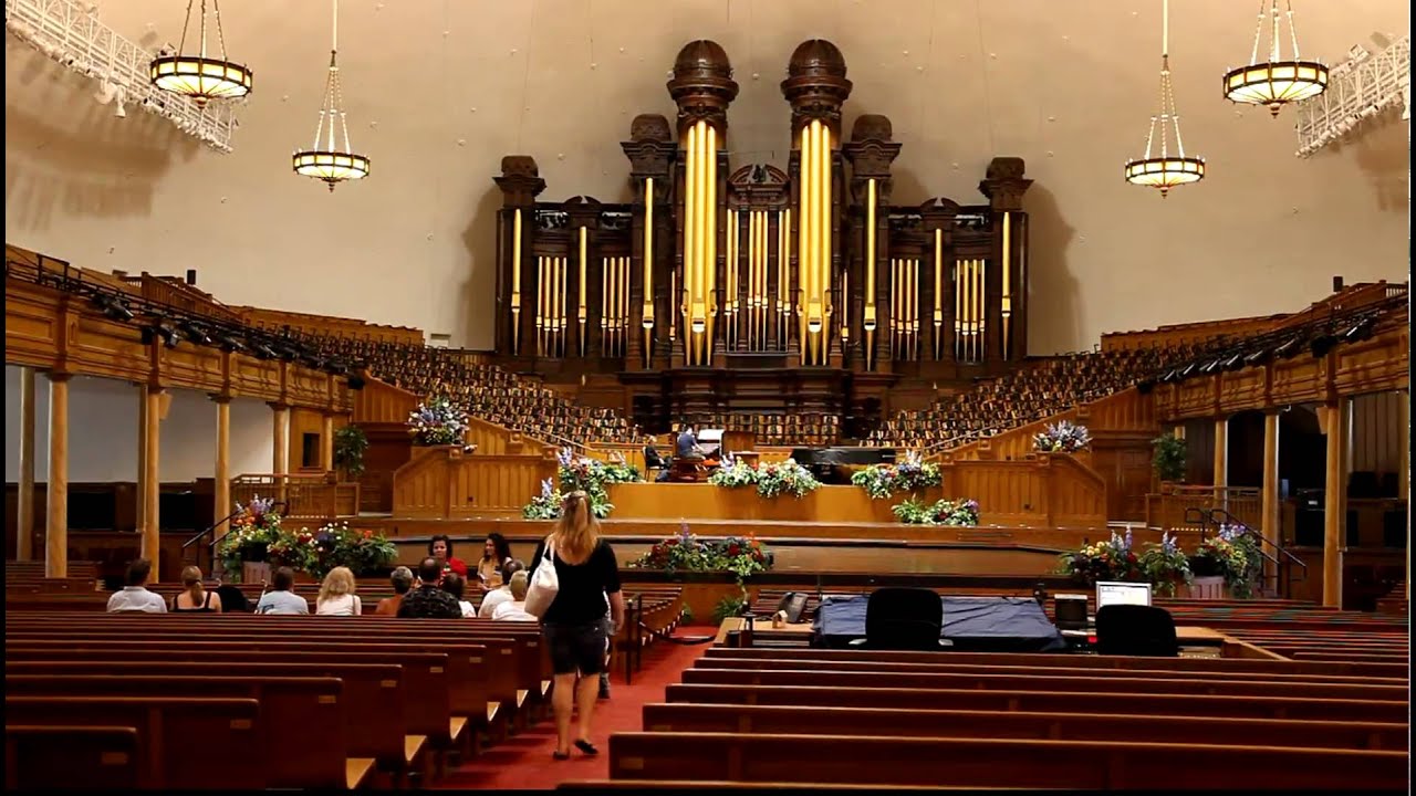 Visit To Historic Tabernacle On Temple Square Salt Lake City Utah