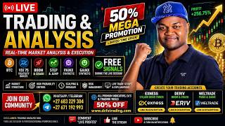 LIVE TRADING 🔴 GOLD & BITCOIN, VOLATILITY, BOOM & CRASH Indices Analysis | FREE Signals