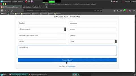 PHP OOP Concept   Building an Employee Management System Part3 working on edit