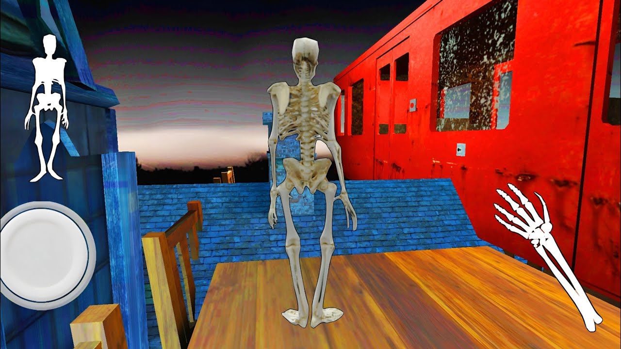 playing as Skeleton boss in granny 3  mod || train scape 