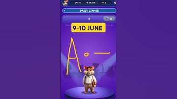 Hamster Kombat Dev Game Daily Cipher 9-10 June | Hamster Kombat Daily Cipher Code | Daily Combo