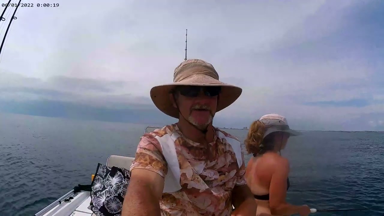 Fishing with my wife catching triggerfish and grouper offshore in Panama City on 4-7-23, Part 2