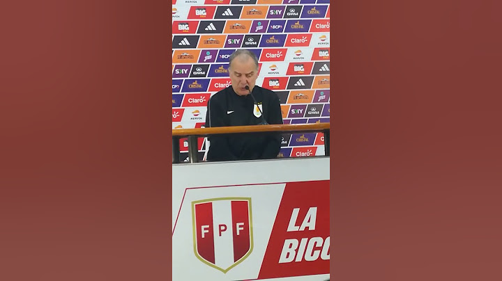 Perú. Selección Peruana 1 - 0 Uruguay. Palabras de Marcelo Bielsa