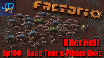 Basistour & wat volgt? | Factorio Biter Hell aflevering 100 | Gameplay, Let