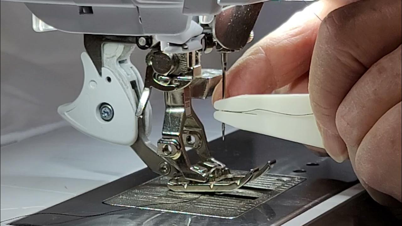 Bernina manual needle threader YouTube