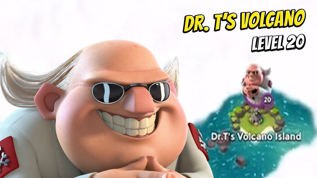 How to Beat Dr.T's Volcano Island 20 HQ Boom Beach YouTube