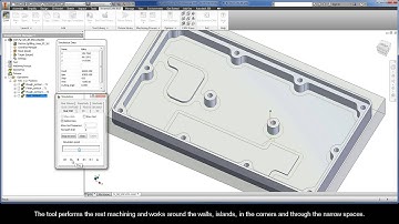 InventorCAM iMachining Getting Started: Using the iRest Technology type prior to finishing