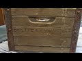 old wood milk crate I got from a friend today video old wood milk crate I got from a friend today video