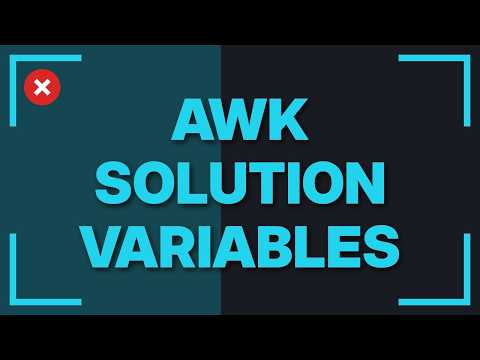 Use variables in awk substr function (4 Solutions!!)