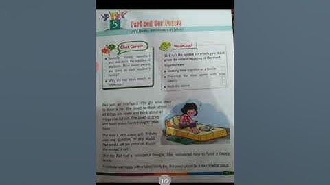 Class 1, Chapter 5, Moral Science