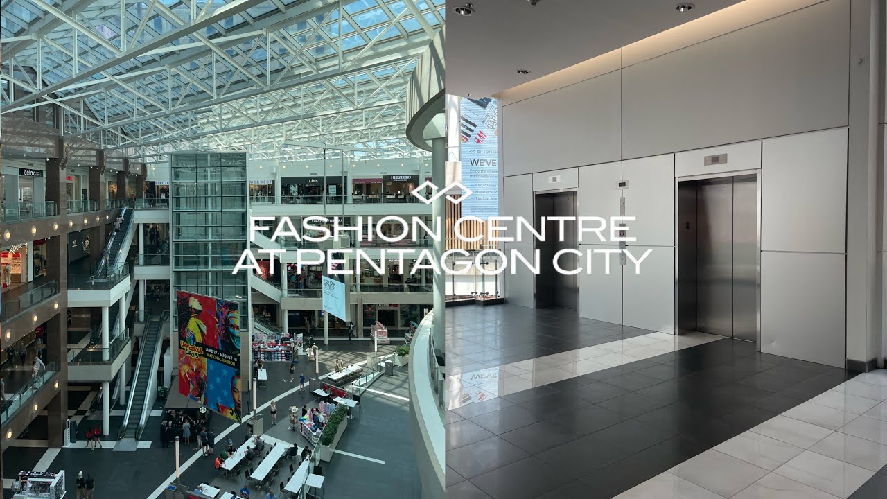 Scenic KONE EcoSpace MRL Traction Elevators | Fashion Centre at Pentagon City | Arlington, VA