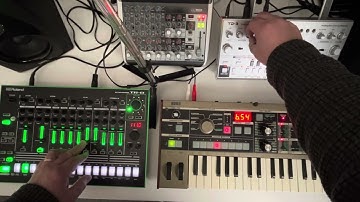 Daft Punk - da funk using Roland TR-8 with Behringer TD-3.