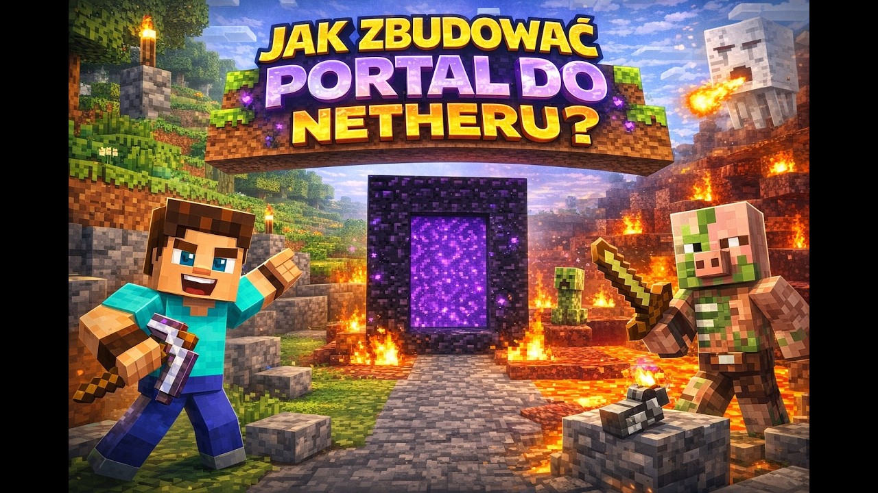 Jak zbudować portal do Netheru? Minecraft Bedrock
