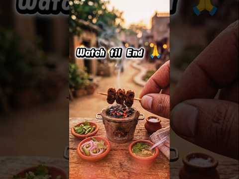 Miniature Seekh Kabab Cooking ASMR 🍢🔥 #shorts #asmr #miniaturecooking