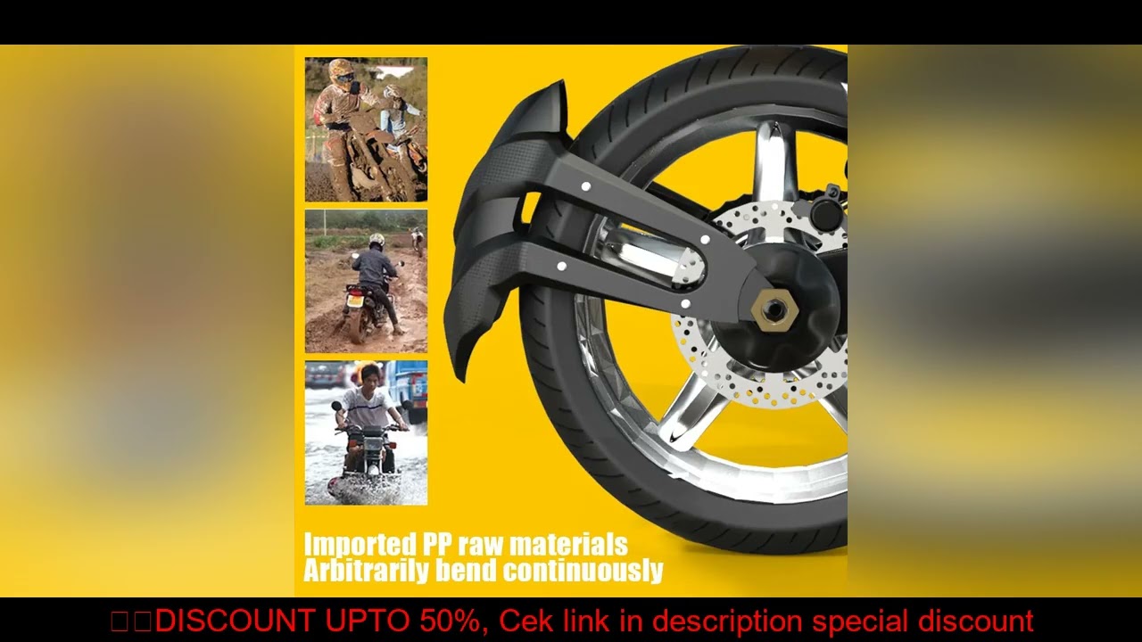 Universal Motorcycle Rear Fender Wheel Cover Mudguard Bracket Fender Splash Guard Rear Mud Guard PP