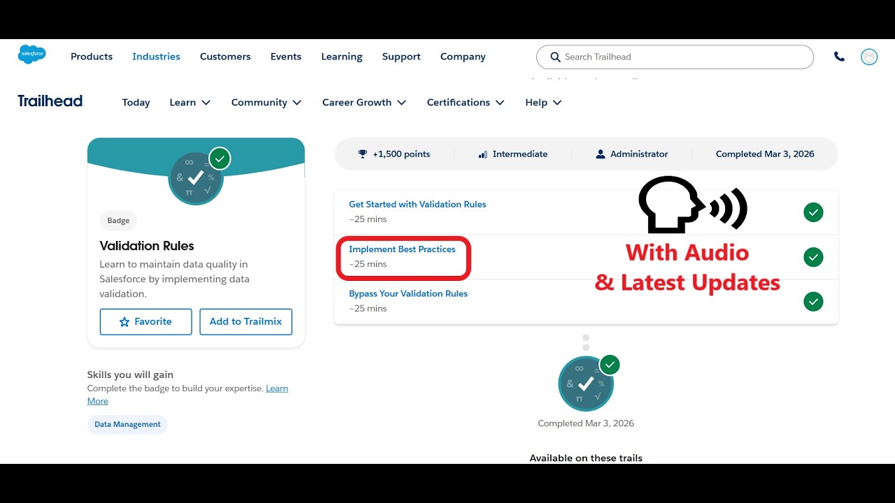 Implement Best Practices | Validation Rules | Trailhead | Salesforce ...