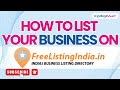 How to List Your Business on FreeListingIndia | Step by Step Tutorial