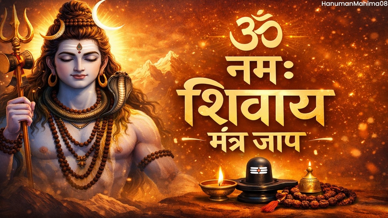 🌸1008 ॐ नमः शिवाय मंत्र जाप || Om Namah Shivaya Mantra Jaap 1008 Times 🔱 Positive Energy ||