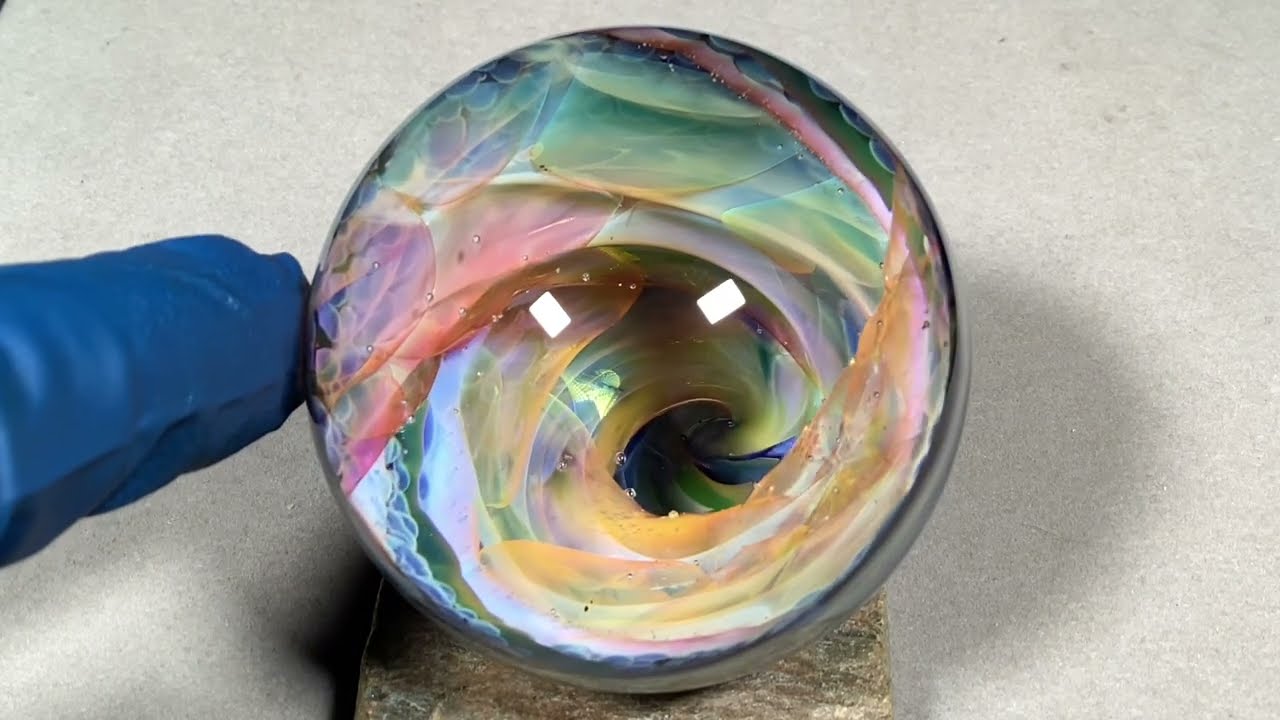 Vortex Marble Handmade by Bill Grout 2.17" Dream Propeller 052525 Borosilicate Glass