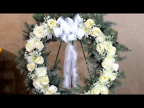 How to make open heart flower arrangement