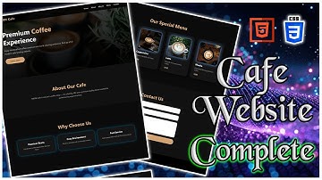 I Built a Modern Cafe Website with HTML & CSS ☕ | Full Landing Page Tutorial