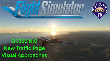 MSFS 2020 | G1000 NXi | Traffic Page | Visual Approach to KSNA |