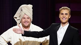 Justin Bieber Takes Over The Late Late Show \& Steals James Corden's Job