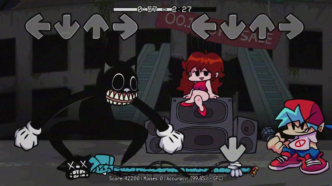 FNF Cartoon Cat V2 - Trapped Mouse - FC