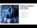 Forming Successful Agile Teams