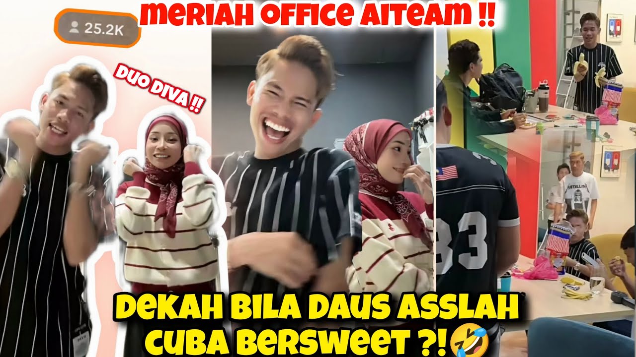 Meriah Daus Asslah Di Office Aiteam !! Dekah Gelagat Assus Main Picupline ?!