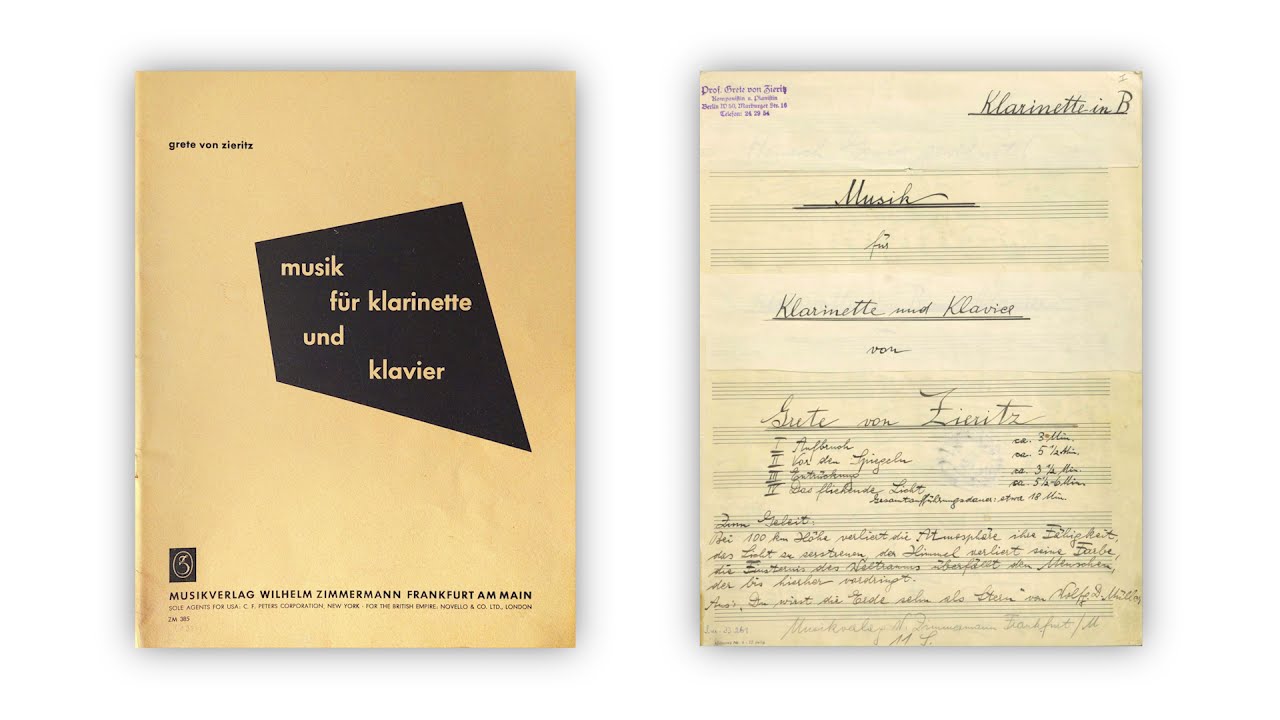 Grete von Zieritz (1899–2001)  – Musik für Klarinette und Klavier (1956/57)