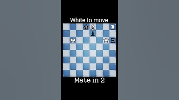 Can you find the checkmate in 2 moves? #chess #puzzle