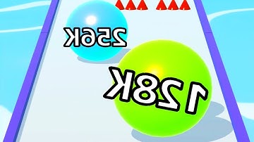 Ball Run Infinity Number Up To (128M, 256M, 512M, 1024M) ! All Levels Gameplay Part 91 android, ios