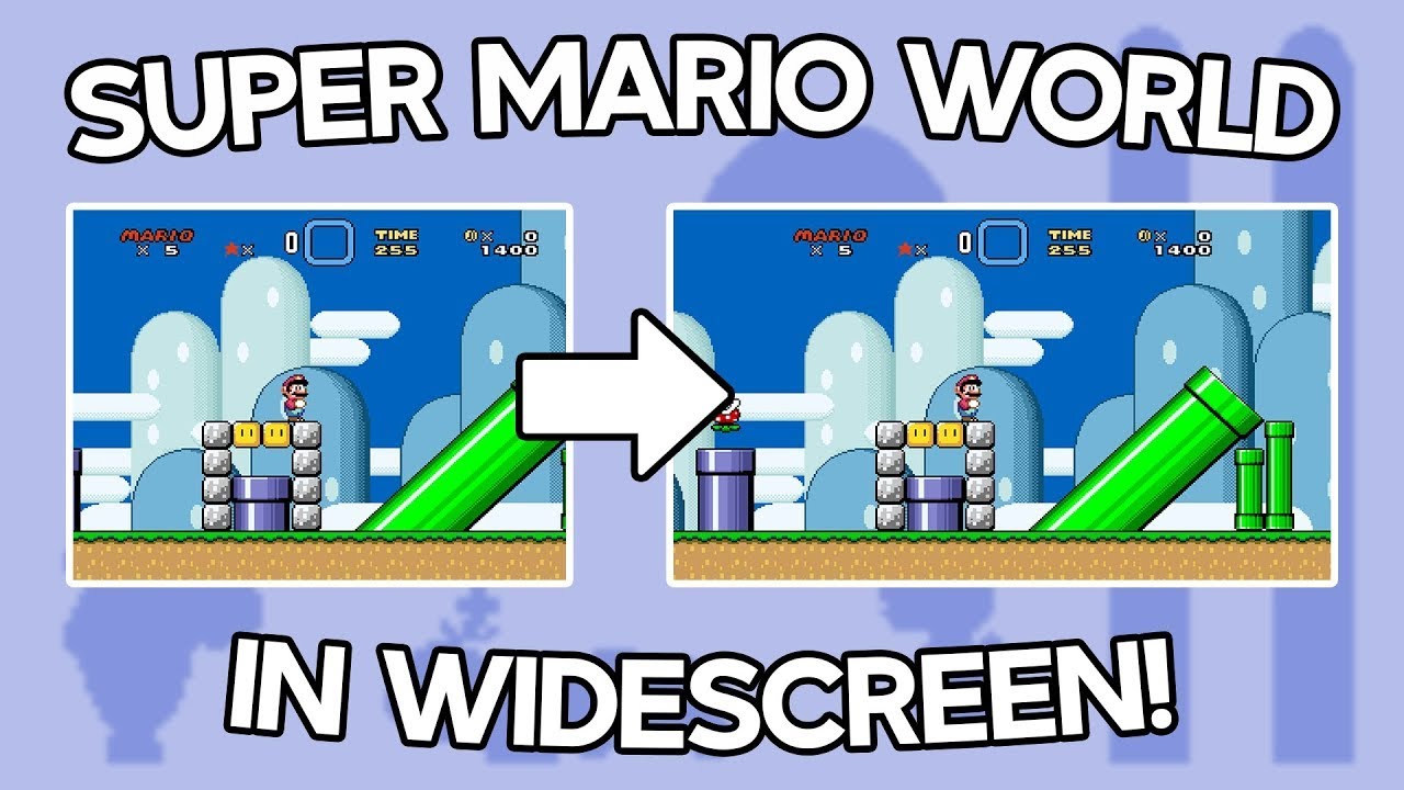 Super Mario World Widescreen Patch Gameplay Parte 1 YouTube