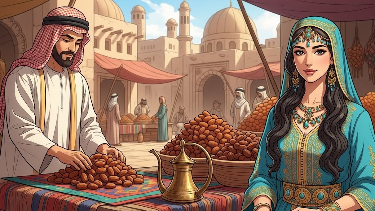 قصة بائع تمر تزوج أميرة وأصبح رمزا للعدل رواية عربية مليئه بلثاره وتشويق 