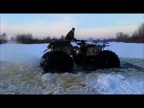 Вездеход Соромовский Ягдовозище на К-700, Вездеход и Прорубь