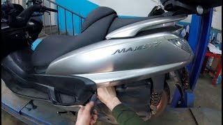 Тех обслуживание Yamaha Majesty 400 (перед сезоном 2019г.)