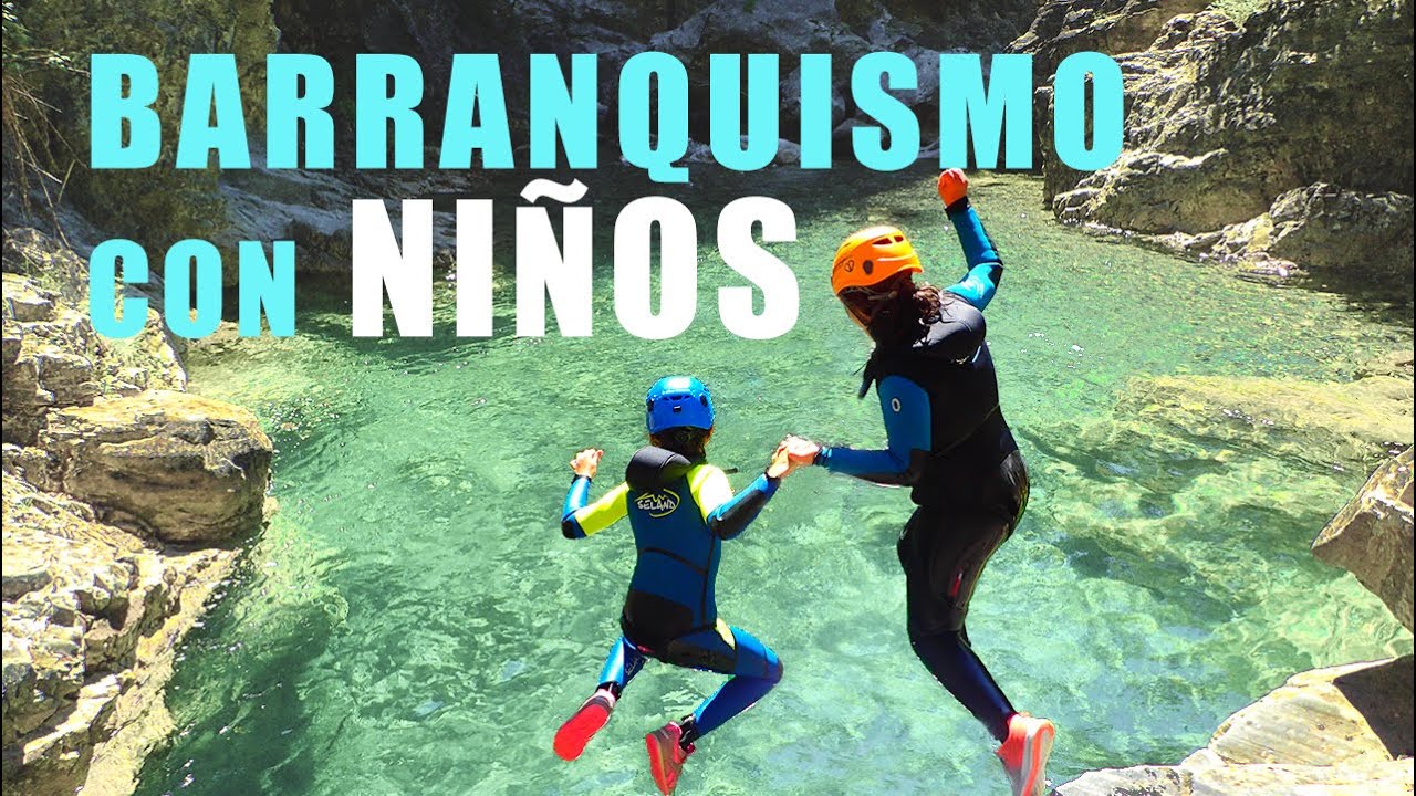 Barranquismo con niños en Huesca Pirineos. Barranquismo familiar y en familia en Ordesa en AINSA