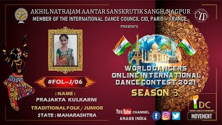 PRAJAKTA KULKARNI (MAHARASHTRA) CODE #FOL-J/06, ANASS INDIA.