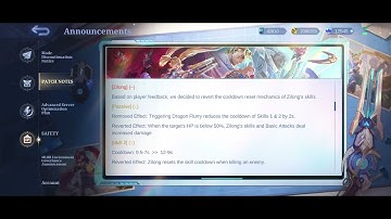 Lolia Rafa Angela Leo Buff & Zhuxin Benedetta Freya Nerf - Patch Notes 2.1.40 Advance Server MLBB