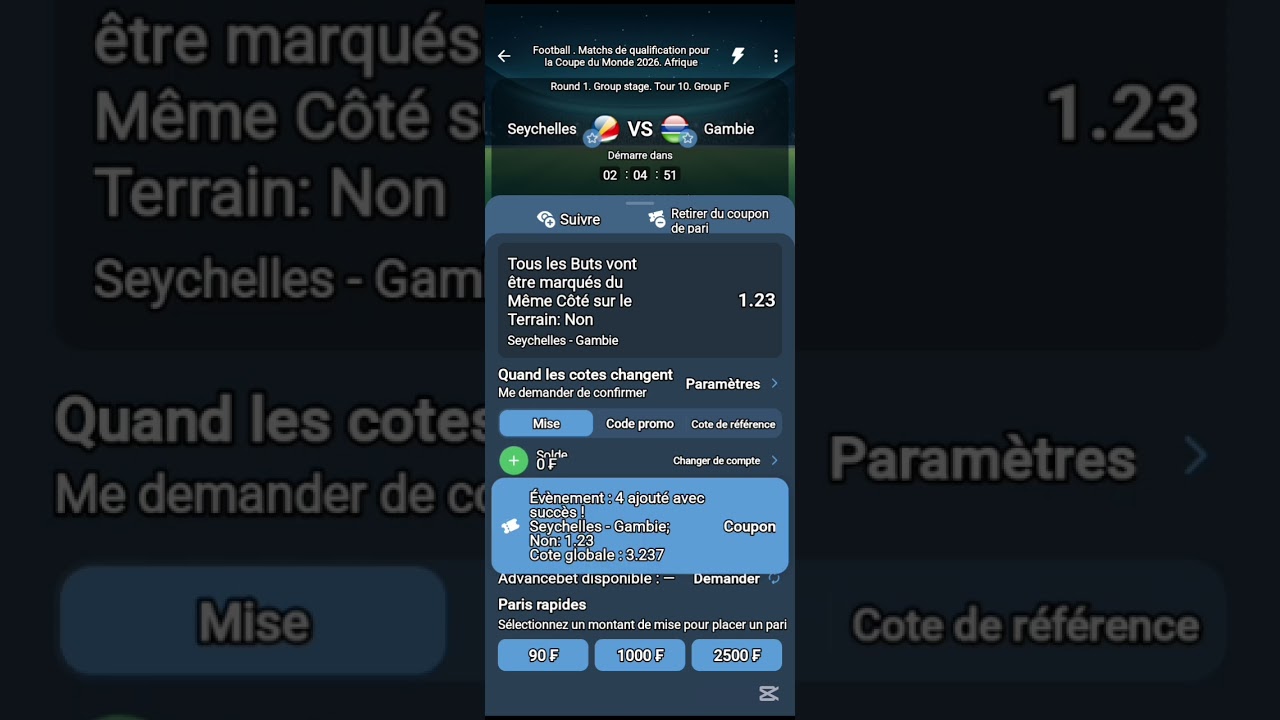 Tous les buts vont être marqué du même côté Non
